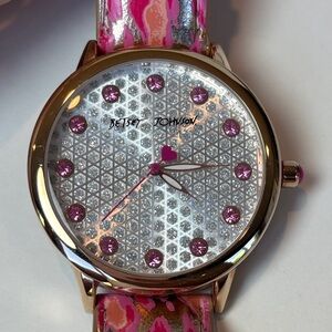 Betsey Johnson Sparkly Modern Watch